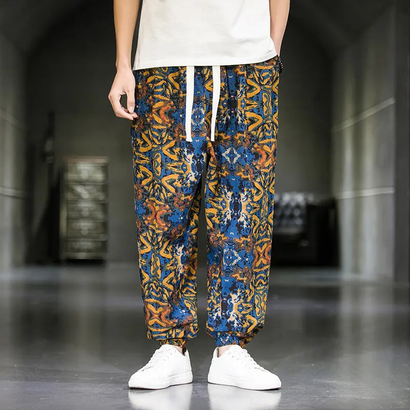 Mens Fashion Breathable Casual Wide Leg Pants - WAlMYe #