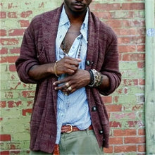 Load image into Gallery viewer, Menswear New Fashion Slim Knitted Sweater Coat - WAlMYe #