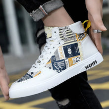 Load image into Gallery viewer, Personality Graffiti High Top Men's Shoes Casual Four Seasons - WAlMYe #