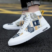 Load image into Gallery viewer, Personality Graffiti High Top Men's Shoes Casual Four Seasons - WAlMYe #