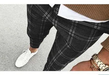 Load image into Gallery viewer, Solid Color Men's Plaid Casual Pants Trousers - WAlMYe #
