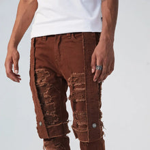 Load image into Gallery viewer, Strap Raw Edge Jeans Hip-hop Street - WAlMYe #
