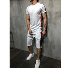 Load image into Gallery viewer, Striped stitching hip-hop men's suit - WAlMYe #