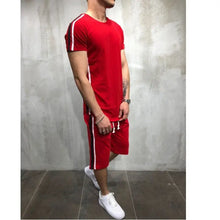 Load image into Gallery viewer, Striped stitching hip-hop men's suit - WAlMYe #