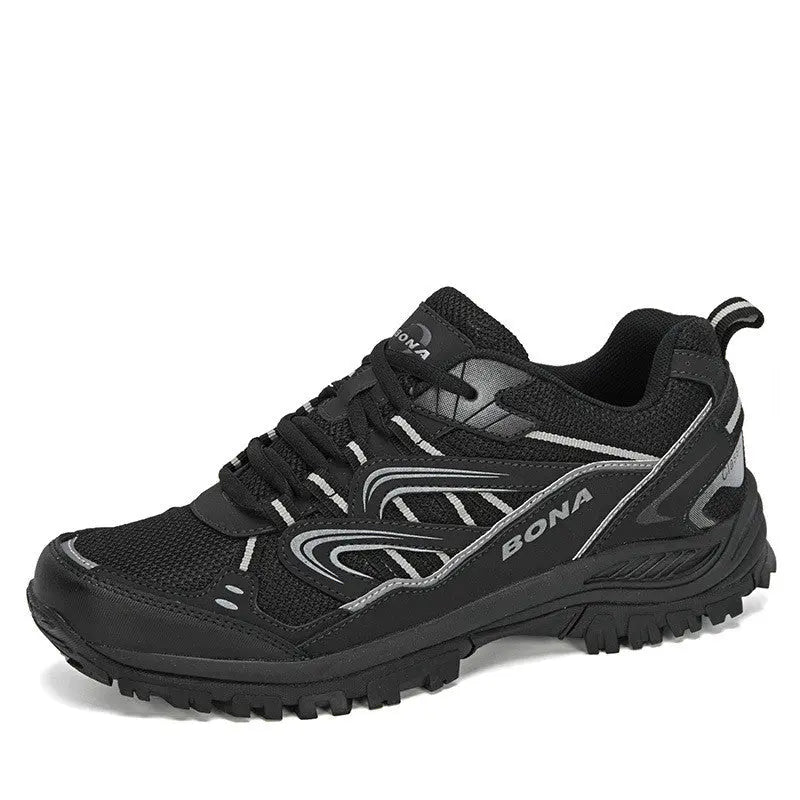 Summer Outdoor Hiking Shoes Mesh Breathable Men's Running Reflective Sneakers - WAlMYe #