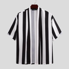 Load image into Gallery viewer, Summer Short Men's Striped Beach Pajamas Suit - WAlMYe #