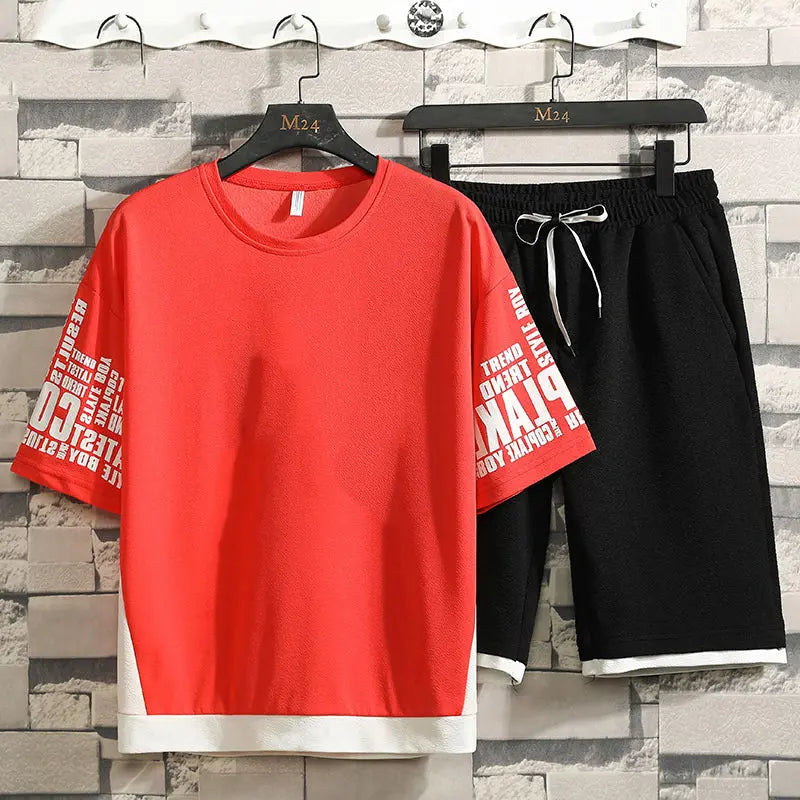 Summer Suit Men's Short-Sleeved Casual Sports Shorts - WAlMYe #