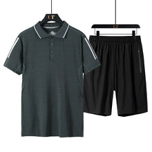 Load image into Gallery viewer, Summer Thin Ice Silk Men's Quick-drying Short-sleeved T-shirt - WAlMYe #