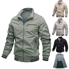Load image into Gallery viewer, Washed Solid Color Casual Jacket Cotton Jacket Men - WAlMYe #