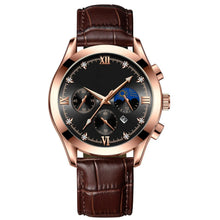 Load image into Gallery viewer, Waterproof Luminous Calendar Men's Fashion Genuine Leather Watch - WAlMYe #