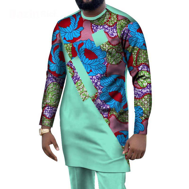 African Ethnic Style Men'S Casual Suit African Ethnic Wax Cloth Men'S Suit Cross-Border E-Commerce Supply Wholesale - WAlMYe #