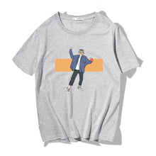 Load image into Gallery viewer, Short-sleeved T-shirt Men's All-match Loose Print Round Neck Japanese Style - WAlMYe #