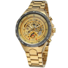 Load image into Gallery viewer, men's personality fashion gold watch all steel hollow automatic mechanical watch - WAlMYe #