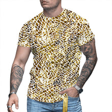Load image into Gallery viewer, Men's 3D Printed Personalized Short Sleeved Round Neck - WAlMYe #