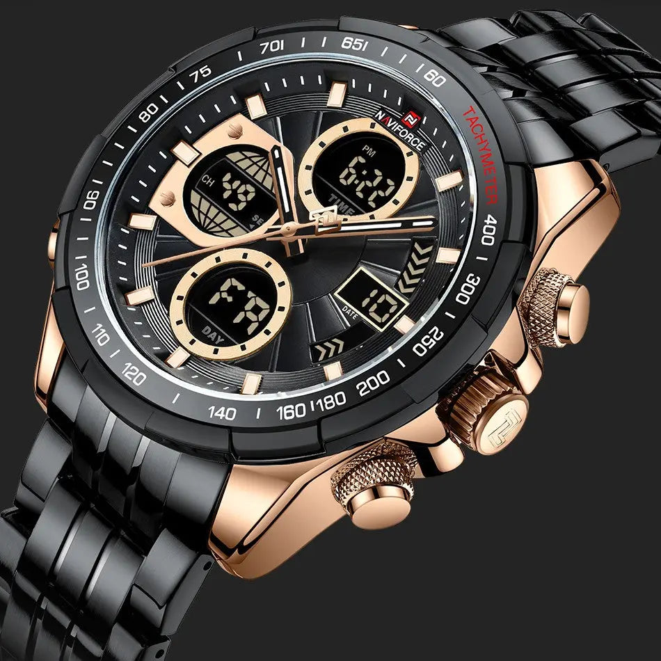 Men's luminous multifunction sport watch