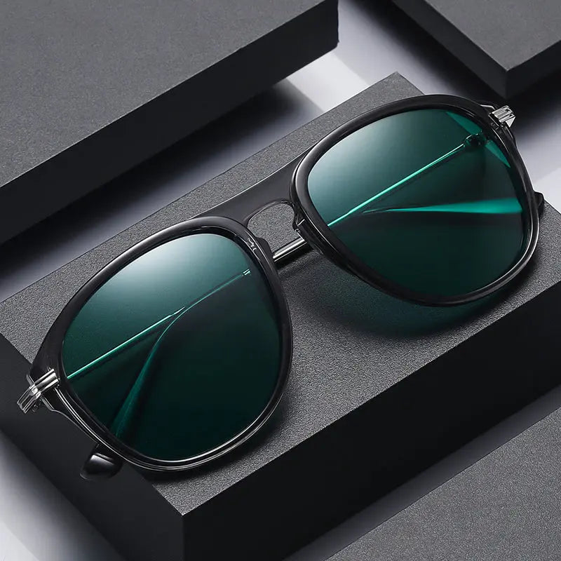 Men's large-frame polarized sunglasses