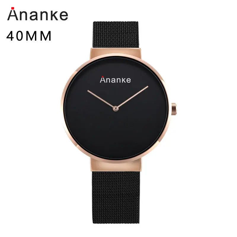 His and hers couple mesh strap watch set