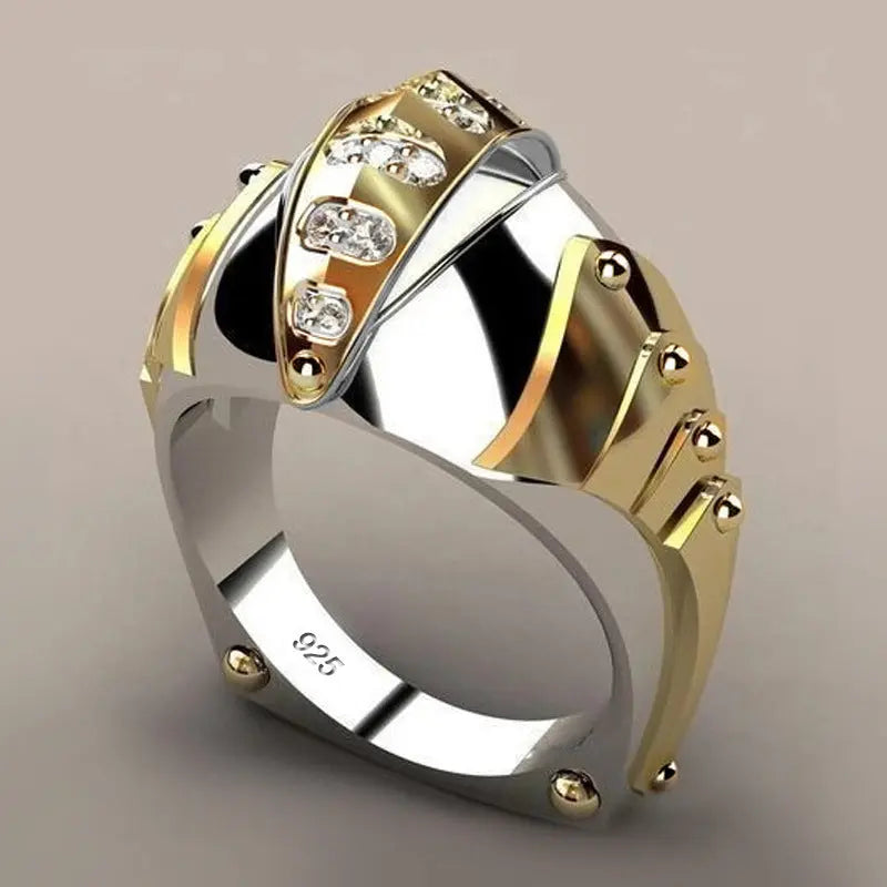 Women's gold open wrap fish-mouth ring