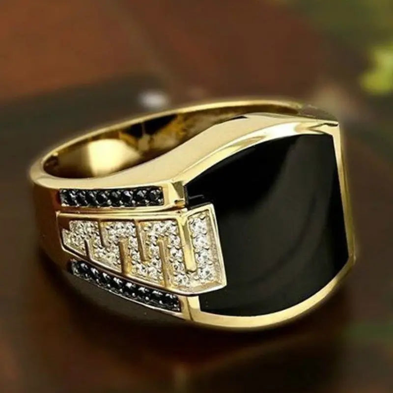Crystal pave band ring in gold and silver tone