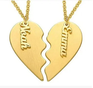 Unisex S925 silver couple necklace set