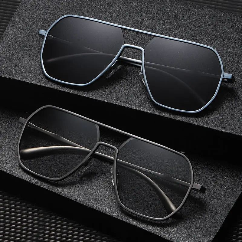 Men's day-and-night photochromic sunglasses for travel