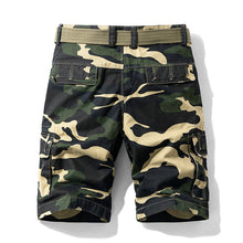 Load image into Gallery viewer, Camouflage Overalls Five-Point Pants Loose Breathable Casual Shorts Men
