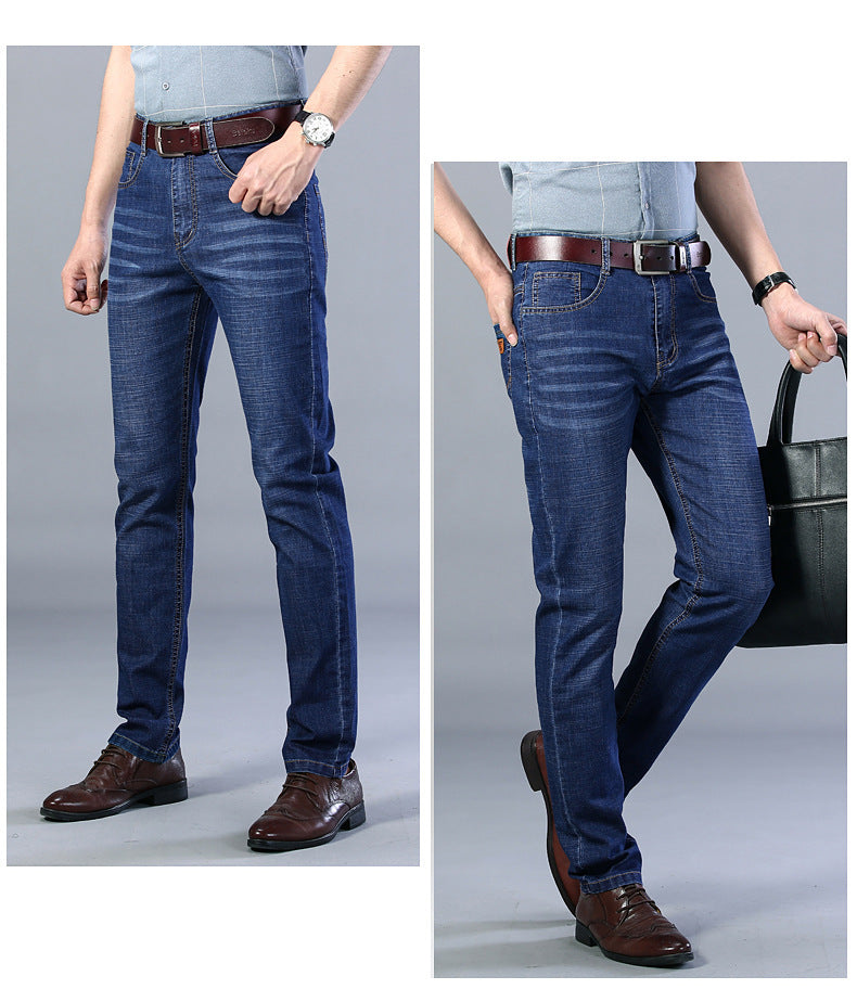 Casual Korean-style Comfortable Stretch Straight Jeans - WAlMYe #