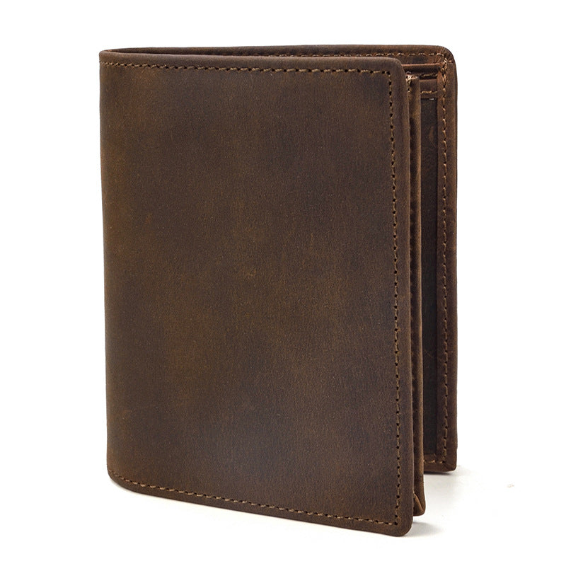 Men's Fashion Retro Leather Wallet Vertical - WAlMYe #