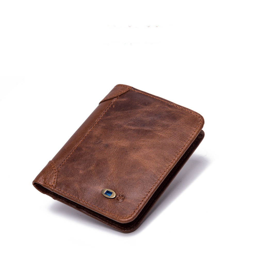 Men's Leather Multi-card Smart Anti-lost Wallet - WAlMYe #