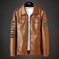 Turn-down Collar Coat Fleece-lined Thickened Slim Fit Trend Clothing - WALMYE #