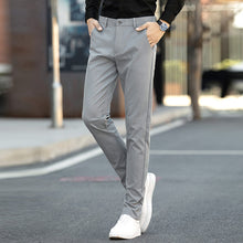 Load image into Gallery viewer, Korean Style Slim Men&#39;s Mid-waist Trousers
