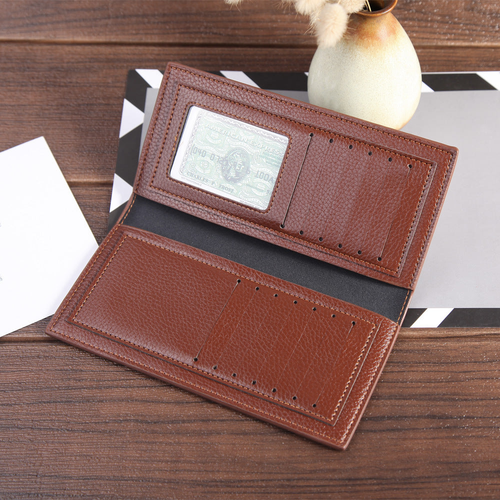 Men's Wallet Men Multi-card Lychee Pattern - WAlMYe #