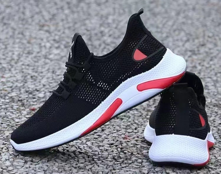 Breathable Fashion All-match Sneakers Lightweight Deodorant Soft Bottom Student Running Shoes - WAlMYe #