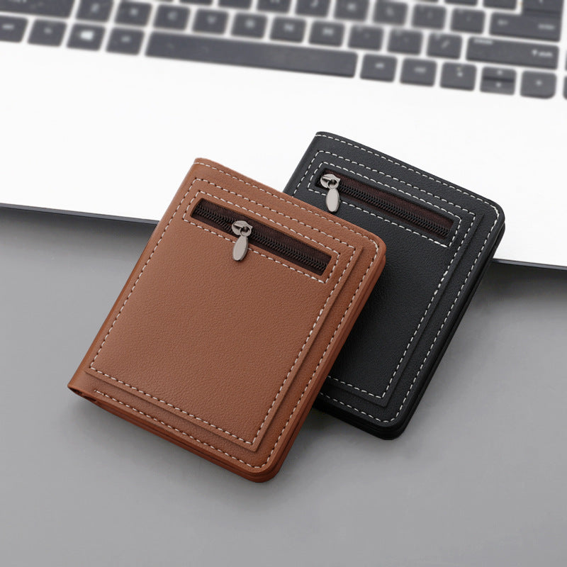 Fashion Personality Vertical Zippered Wallet For Men - WAlMYe #