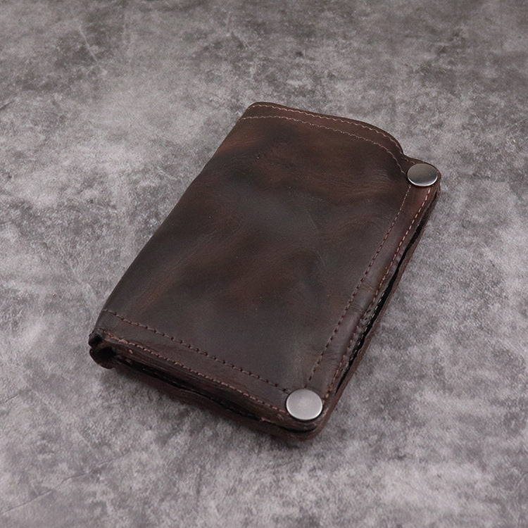 Men's Handmade Vertical Wallet With Multiple Card Slots - WAlMYe #