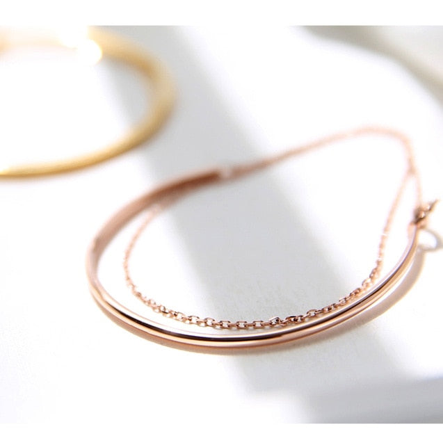 Golden Titanium Steel Bracelet - WAlMYe #
