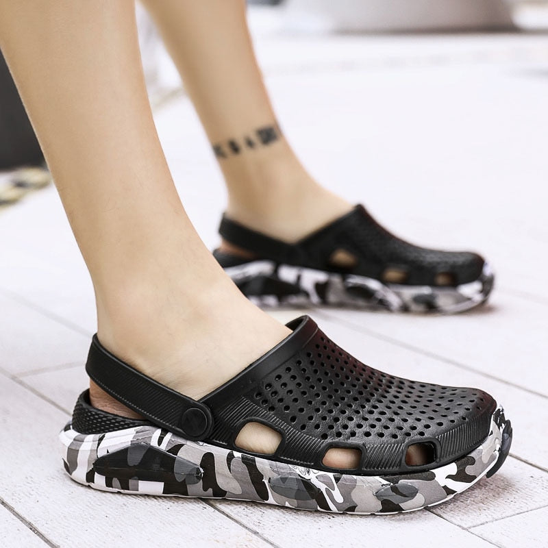 Hole shoes men outdoor men's sandals - WAlMYe #