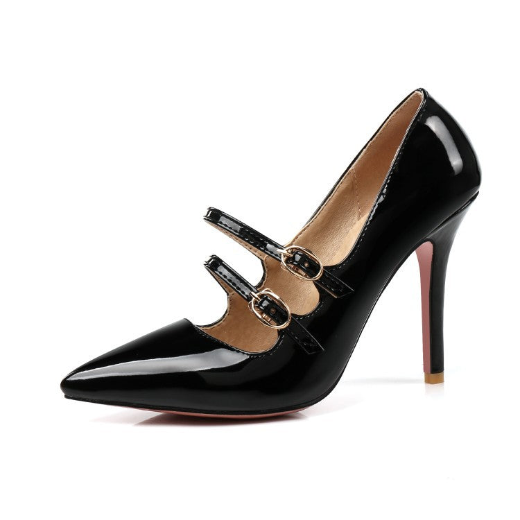 Patent-leather women's low-top shoes - WAlMYe #