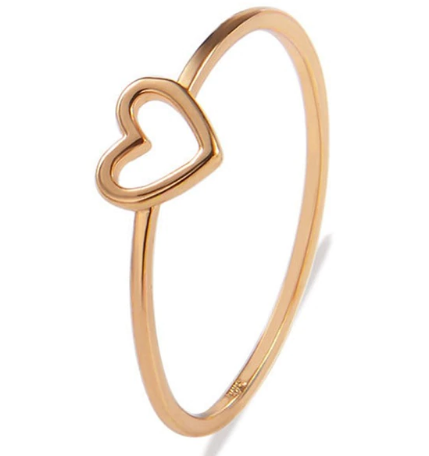 New Style Women Ring Hollow Heart Rings For Couple Wedding Best Jewelry - WAlMYe #