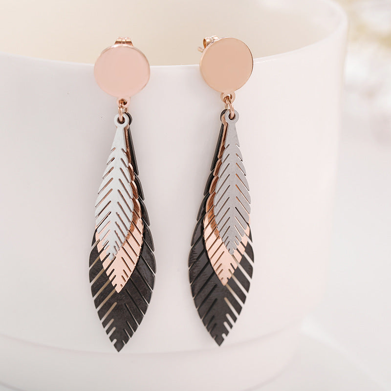 Three-leaf earrings - WAlMYe #