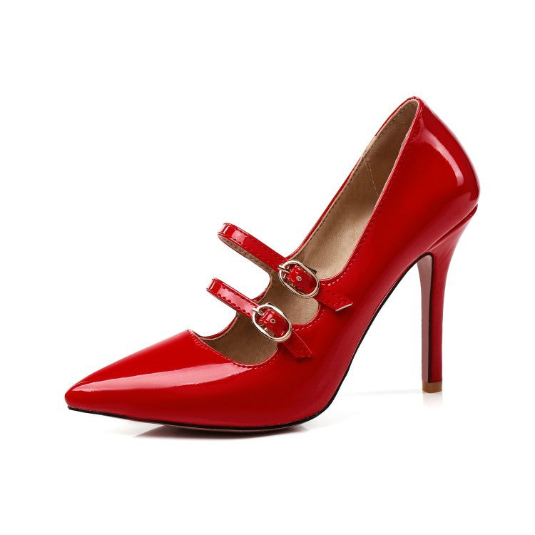 Patent-leather women's low-top shoes - WAlMYe #