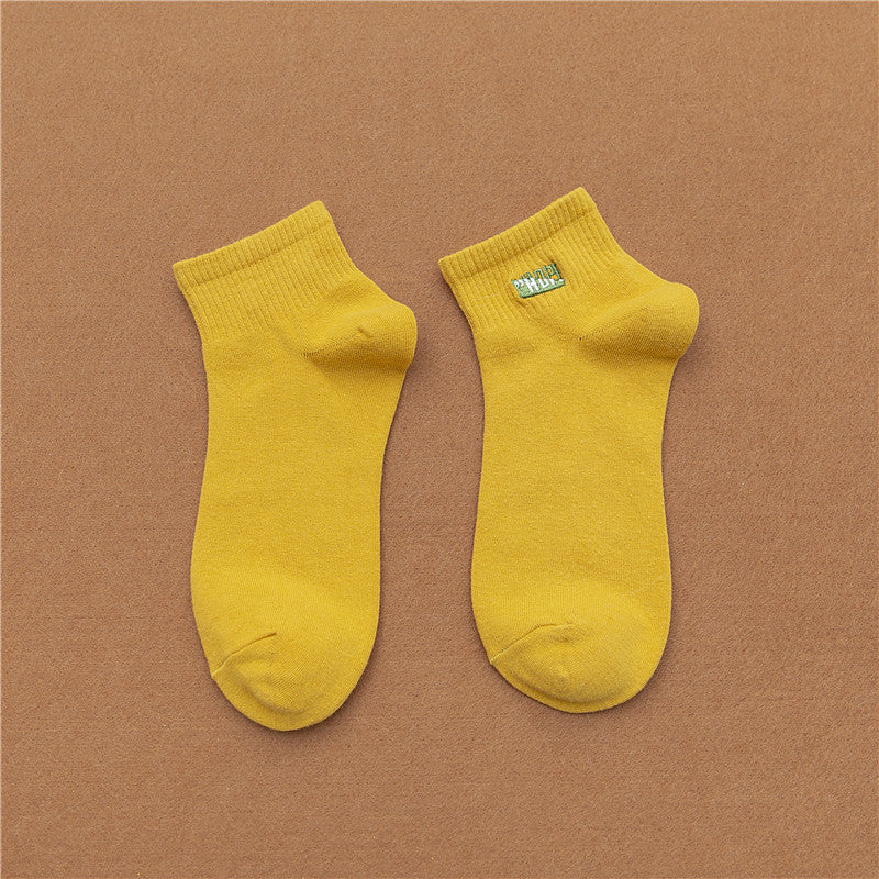 Female candy color boat socks - WAlMYe #