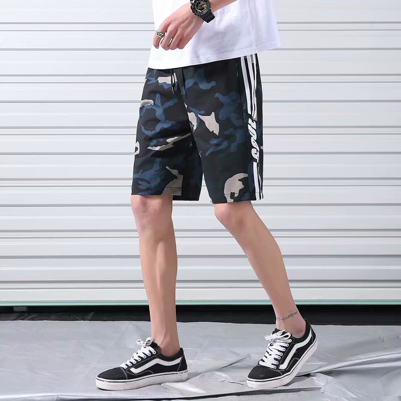 Casual five-point shorts men's camouflage simple five-point pants