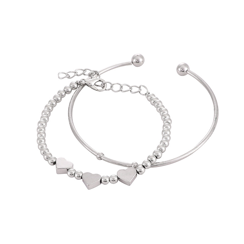 Peach heart retro Hong Kong Style Bracelet - WAlMYe #