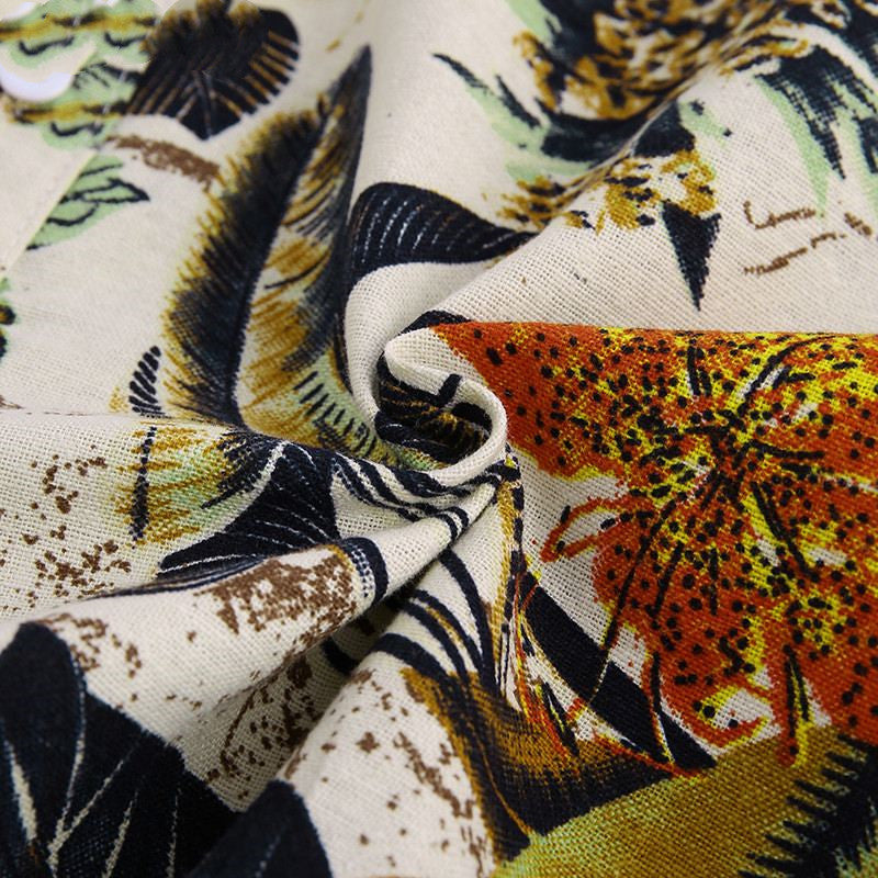 New Men's Hot-selling Floral Short Sleeve Shirt - WAlMYe #