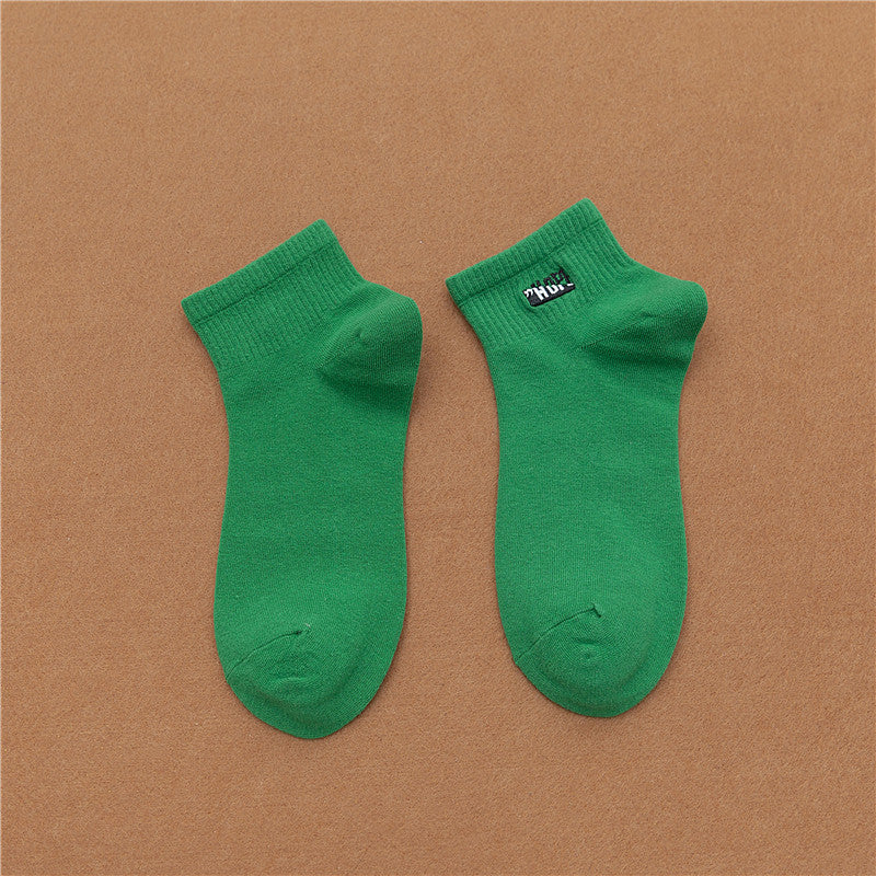 Female candy color boat socks - WAlMYe #