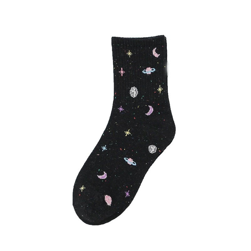 Cosmic starry female socks - WAlMYe #