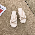 Simple Black Low-heel Soft-soled Slippers Summer - WAlMYe #