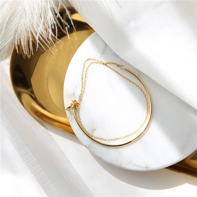 Golden Titanium Steel Bracelet - WAlMYe #