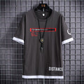 Fashion letter printed cotton short sleeve - WALMYE #